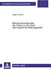 Buchcover Beitrittsverhandlungen der TBeitrittsverhandlungen der Türkei zur EU unter dem Aspekt der Bildungspolitik