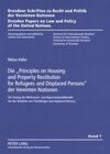 Buchcover Die «Principles on Housing and Property Restitution for Refugees and Displaced Persons» der Vereinten Nationen