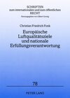 Buchcover Europäische Luftqualitätsziele und nationale Erfüllungsverantwortung