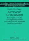 Buchcover Kommunale Schulausgaben