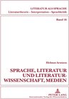 Buchcover Sprache, Literatur und Literaturwissenschaft, Medien