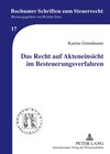 Buchcover Das Recht auf Akteneinsicht im Besteuerungsverfahren