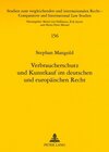 Buchcover Verbraucherschutz und Kunstkauf im deutschen und europäischen Recht