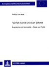 Buchcover Hannah Arendt und Carl Schmitt