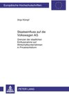Buchcover Staatseinfluss auf die Volkswagen AG