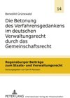 Buchcover Die Betonung des Verfahrensgedankens im deutschen Verwaltungsrecht durch das Gemeinschaftsrecht