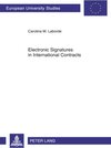Buchcover Electronic Signatures in International Contracts
