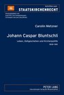 Buchcover Johann Caspar Bluntschli