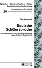Buchcover Deutsche Schülersprache