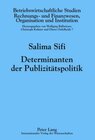 Buchcover Determinanten der Publizitätspolitik
