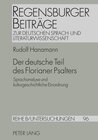 Buchcover Der deutsche Teil des Florianer Psalters