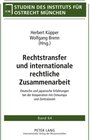 Buchcover Rechtstransfer und internationale rechtliche Zusammenarbeit