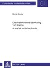 Buchcover Die strafrechtliche Bedeutung von Doping