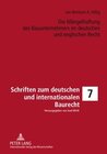 Buchcover Die Mängelhaftung des Bauunternehmers im deutschen und englischen Recht
