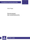 Buchcover Schutzzwecke des Lauterkeitsrechts