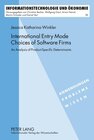 Buchcover International Entry Mode Choices of Software Firms