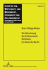 Buchcover Die Umsetzung der Enforcement-Richtlinie ins deutsche Recht