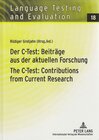 Buchcover Der C-Test: Beiträge aus der aktuellen Forschung / The C-Test: Contributions from Current Research