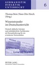 Buchcover Wissenstransfer im Deutschunterricht