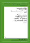 Buchcover Achievements and Perspectives in SLA of Speech: New Sounds 2010
