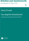 Buchcover Das dingliche Vorkaufsrecht