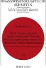 Buchcover Die Finanzierung von Agglomerationen über die Finanzausgleichssysteme in der Bundesrepublik Deutschland