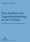 Buchcover Das Problem der Lagenbestimmung an der Violine