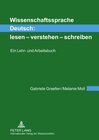 Buchcover Wissenschaftssprache Deutsch: lesen – verstehen – schreiben