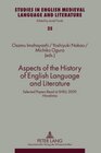 Buchcover Aspects of the History of English Language and Literature