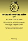 Buchcover Die Folter im Beweisverfahren der Leges Visigothorum