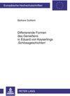 Buchcover Differierende Formen des Genießens in Eduard von Keyserlings ‘Schlossgeschichten’