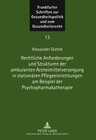 Buchcover Rechtliche Anforderungen und Strukturen der ambulanten Arzneimittelversorgung in stationären Pflegeeinrichtungen am Beis