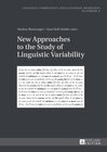Buchcover New Approaches to the Study of Linguistic Variability