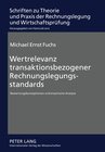 Buchcover Wertrelevanz transaktionsbezogener Rechnungslegungsstandards