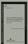 Buchcover Personalbibliographie der Forschungsliteratur zu Thomas Bernhard