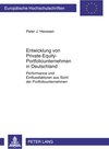 Buchcover Entwicklung von Private-Equity-Portfoliounternehmen in Deutschland