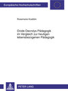 Buchcover Ovide Decrolys Pädagogik im Vergleich zur heutigen lebensbezogenen Pädagogik