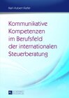 Buchcover Kommunikative Kompetenzen im Berufsfeld der internationalen Steuerberatung