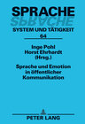 Buchcover Sprache und Emotion in öffentlicher Kommunikation