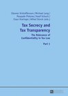 Buchcover Tax Secrecy and Tax Transparency
