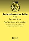 Buchcover Das Verblassen eines Makels