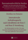 Buchcover Internationales Arzthaftungsrecht nach Inkrafttreten der Rom I- und Rom II-Verordnung