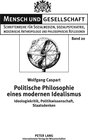 Buchcover Politische Philosophie eines modernen Idealismus