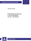 Buchcover Rechtfertigungsprüfung in der Anwendung von Art. 102 AEUV