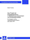 Buchcover Das Projekt der Kreisgebietsreform in Mecklenburg-Vorpommern und Schleswig-Holstein