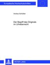 Buchcover Der Begriff des Originals im Urheberrecht