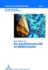 Buchcover Der Geschichtsunterricht an Waldorfschulen