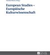 Buchcover European Studies – Europäische Kulturwissenschaft
