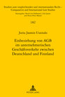 Buchcover Einbeziehung von AGB im unternehmerischen Geschäftsverkehr zwischen Deutschland und Finnland
