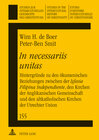 Buchcover «In necessariis unitas»